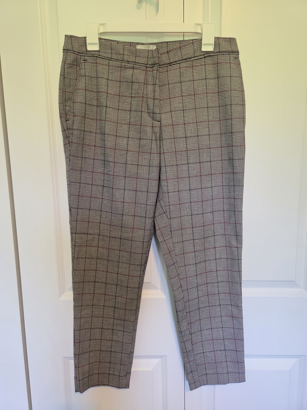 H&M Gray Glen Plaid Crop Dress Pants